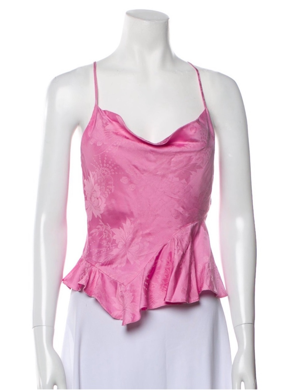LoveShackFancy Valetta Cami Top in Pink Peony